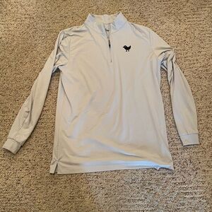 Bad Birdie Light Gray Quarter-Zip Pullover